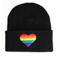 Rainbow Heart Beanie